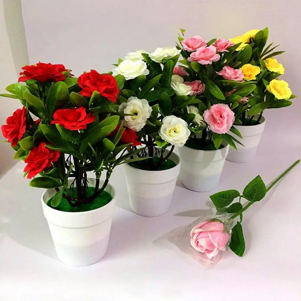 2021 New 4 Colors Artificial Flower Bonsai Plant Desktop Decor for Home Garden Plants Flower Artificial Bonsai With Pot Washable 
2021 New 4 Colors Artificial Flower Bonsai Plant Desktop Decor for Home Garden Plants Flower Artificial Bonsai With Pot Washable