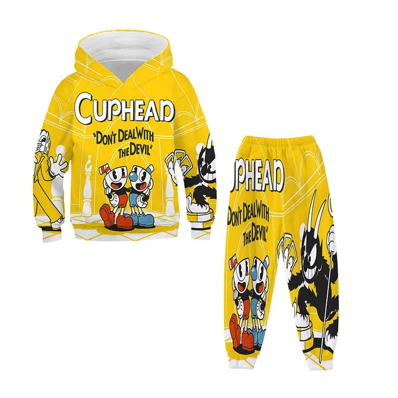 Boys And Girls Clothing Suit, Kids Fashion Cuphead 3D Hoodies + Pants Suit Kids Clothing Spring Autumn Sports Suit Sportswear
Boys And Girls Clothing Suit, Kids Fashion Cuphead 3D Hoodies + Pants Suit Kids Clothing Spring Autumn Sports Suit Sportswear