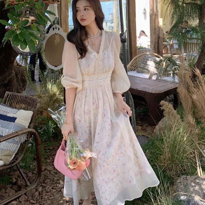 Women Chiffon Floral Sleeveless Dress & Half Sleeve Cardigan Summer Female Draped A-Line Fairy Print 2 Piece Dresses
Women Chiffon Floral Sleeveless Dress & Half Sleeve Cardigan Summer Female Draped A-Line Fairy Print 2 Piece Dresses