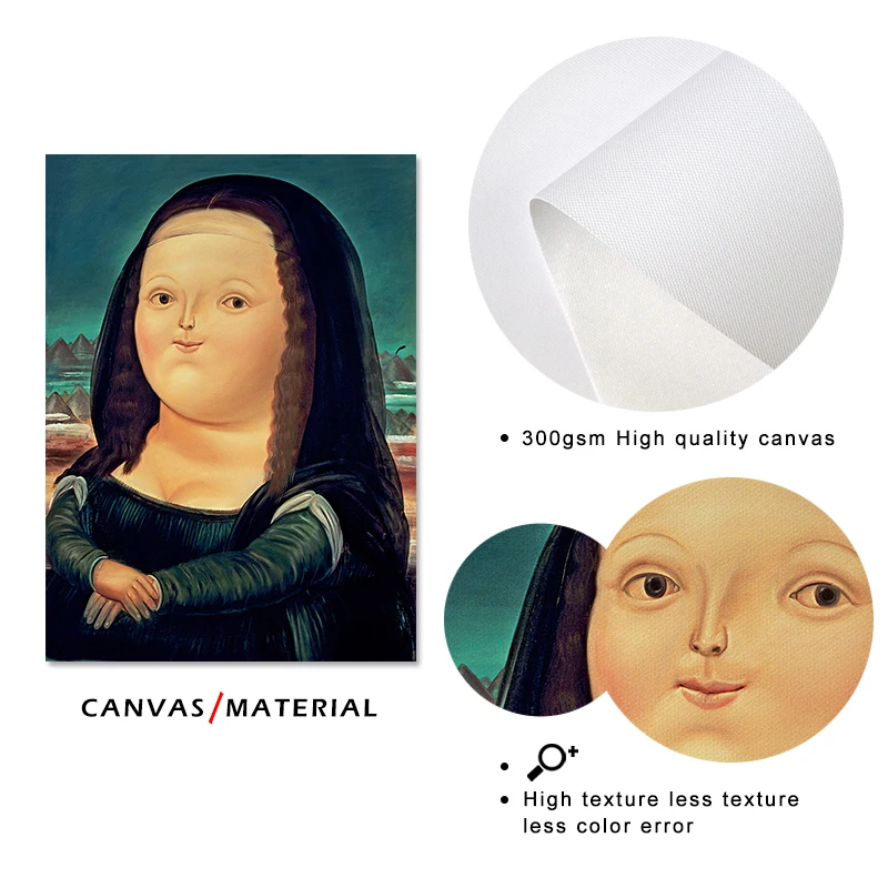 Creative Mona Lisa Fat cute Girl posters prints canvas paintings wall art for living room decor for bedroom aesthetic Artwork
Creative Mona Lisa Fat cute Girl posters prints canvas paintings wall art for living room decor for bedroom aesthetic Artwork