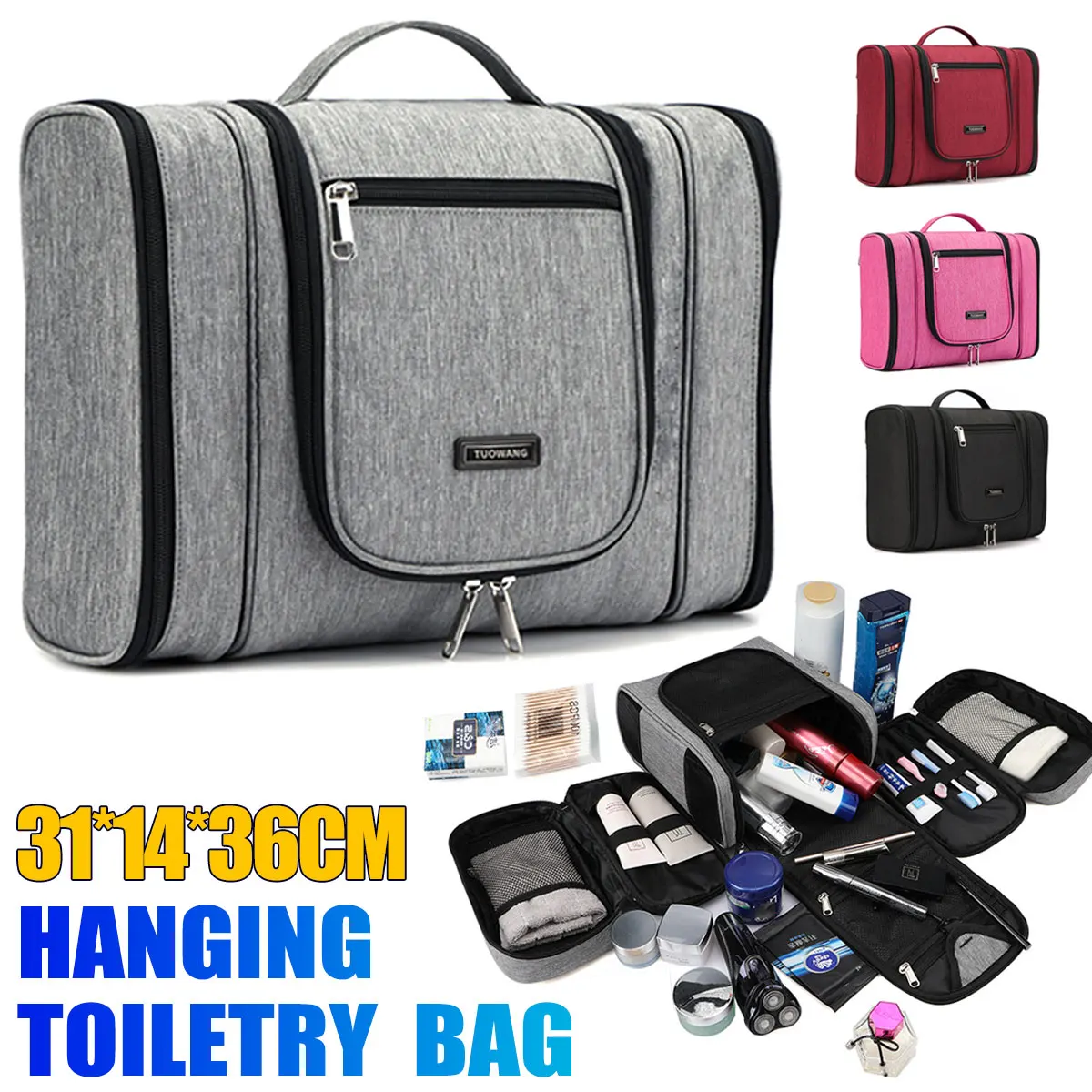 Waterproof Nylon Travel Organizer Bag Unisex Women Cosmetic Bag Hanging Travel Makeup Bags Washing Toiletry Kits Storage Bags
Waterproof Nylon Travel Organizer Bag Unisex Women Cosmetic Bag Hanging Travel Makeup Bags Washing Toiletry Kits Storage Bags