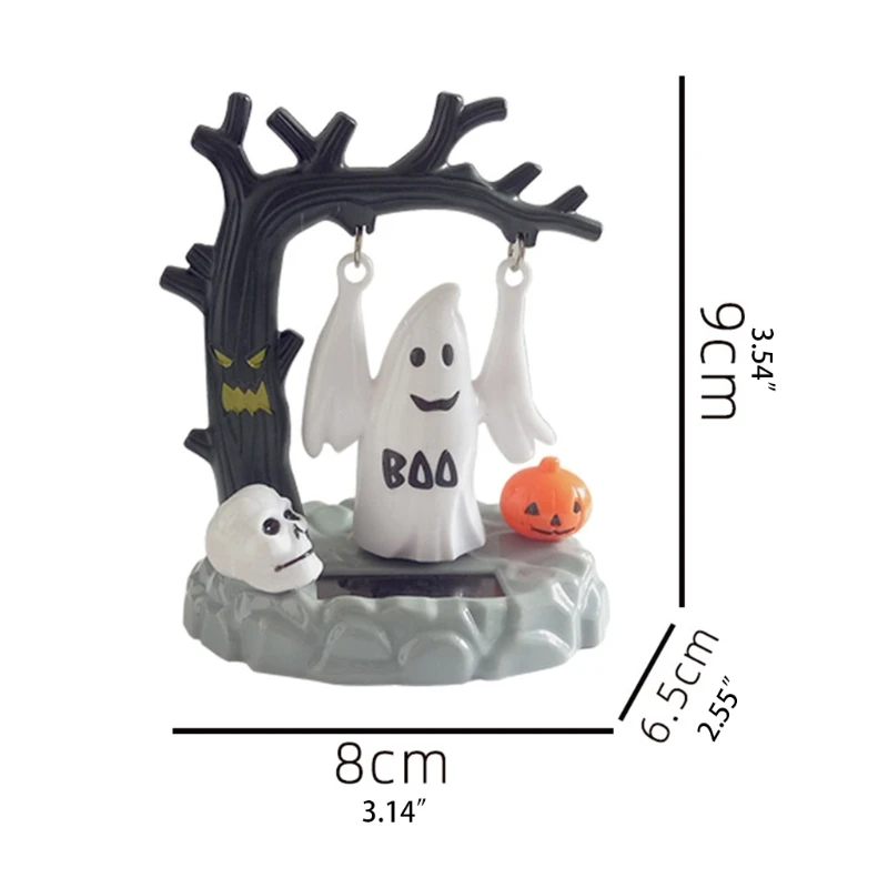 QXNA Halloween Solar Power Swing Ornament Ghost Figurines for Halloween Ornaments
QXNA Halloween Solar Power Swing Ornament Ghost Figurines for Halloween Ornaments