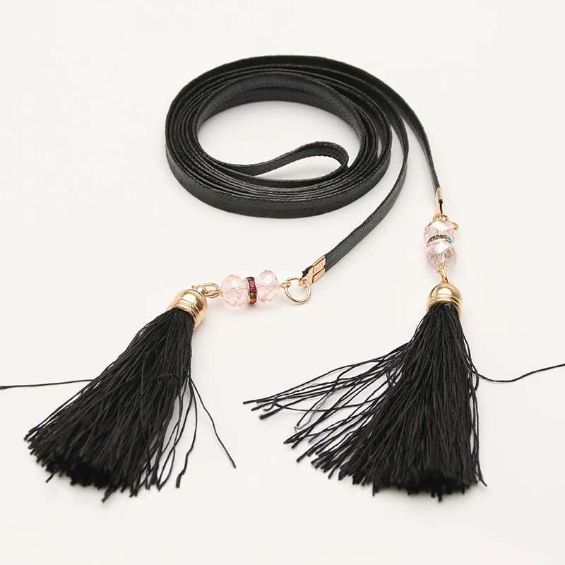 Ladies Designers Tassel Fine Belt For Women Dress Accessories 2020 New Pearl Knotted Narrow Belt Female Chain Belt Cinto
Ladies Designers Tassel Fine Belt For Women Dress Accessories 2020 New Pearl Knotted Narrow Belt Female Chain Belt Cinto