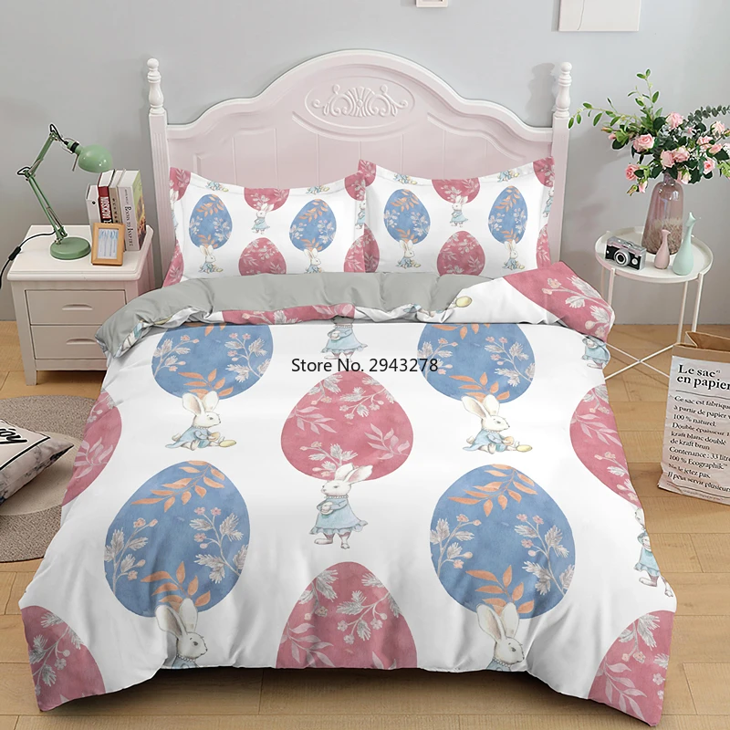 Lovely Colorful Printed Happy Easter Egg Rabbit Bedding Set Single Double King Queen Size Girl Boy Duvet Cover Sets Home Textile
Lovely Colorful Printed Happy Easter Egg Rabbit Bedding Set Single Double King Queen Size Girl Boy Duvet Cover Sets Home Textile