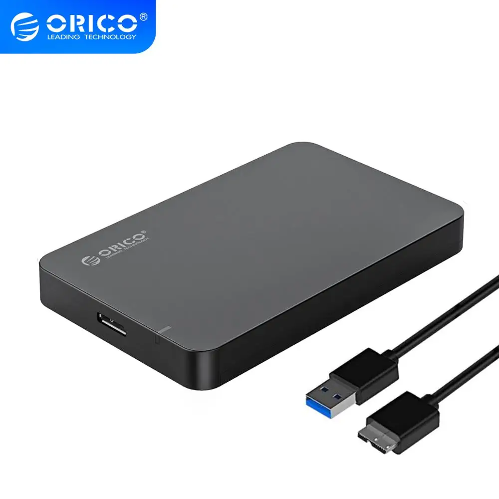 ORICO 2.5" SATA to USB3.0 Micro-B Hard Drive Disk Box SSD HDD External Enclosure Case Support 5GBPS UASP Tool Free 9.5mm
ORICO 2.5" SATA to USB3.0 Micro-B Hard Drive Disk Box SSD HDD External Enclosure Case Support 5GBPS UASP Tool Free 9.5mm