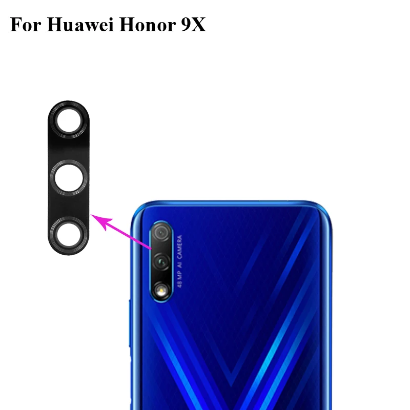 Фото Стеклянные линзы для задней камеры Huawei Honor 9X 9 X 6 59 дюйма 2 шт. | Мобильные телефоны и