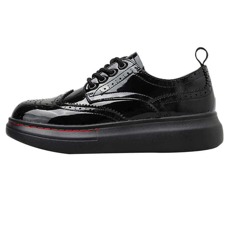 Women's Shoes Platform Casual Female Sneakers Shallow Mouth Oxfords All-Match Square Toe British Style Flats Clogs Leather Prepp
Women's Shoes Platform Casual Female Sneakers Shallow Mouth Oxfords All-Match Square Toe British Style Flats Clogs Leather Prepp