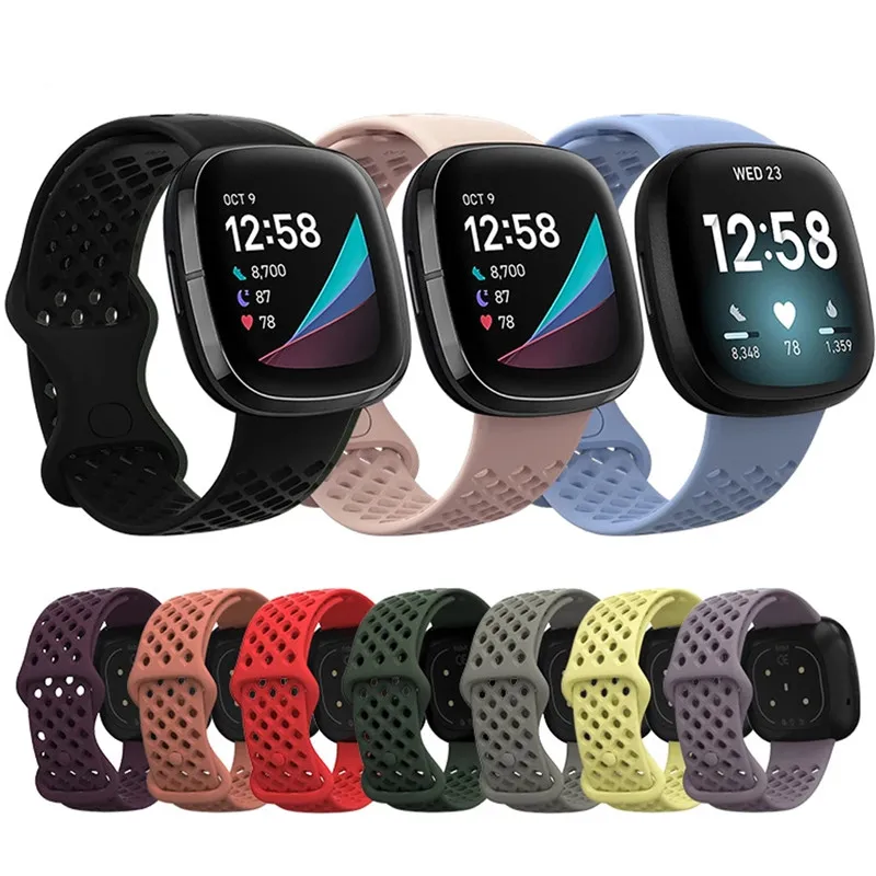 L / S silicone watchband For Fitbit versa 3 sports breathable bracelet band for fitbit sense / versa3 Wrist strap
L / S silicone watchband For Fitbit versa 3 sports breathable bracelet band for fitbit sense / versa3 Wrist strap