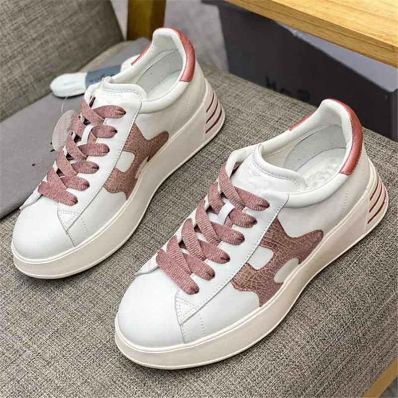 Designer New Genuine Leather Flat Fashionable And Comfortable, Increased Lace-up White Shoes, Sports And Leisure Women's Shoes
Designer New Genuine Leather Flat Fashionable And Comfortable, Increased Lace-up White Shoes, Sports And Leisure Women's Shoes
