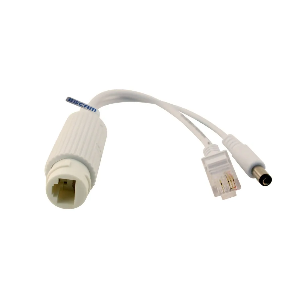 POE Splitter Power Over Ethernet 10/100mbps IEEE802.3AF 12V/1A for HD IP Camera & NVR Surveillance System | Безопасность и