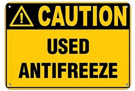 Nonbrand Art Sign Tin Metal Sign 8" x 12" Caution Used Antifreeze Hazards Metal Restaurant Bar Metal Sign Wall Decor
Nonbrand Art Sign Tin Metal Sign 8" x 12" Caution Used Antifreeze Hazards Metal Restaurant Bar Metal Sign Wall Decor