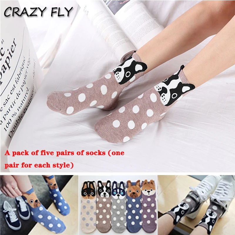 CRAZY FLY 2020 Autumn And Winter Women Socks Ear Cartoon Animal Series Cute Dog Kawaii Harajuku Style Funny Socks Gifts Means
CRAZY FLY 2020 Autumn And Winter Women Socks Ear Cartoon Animal Series Cute Dog Kawaii Harajuku Style Funny Socks Gifts Means