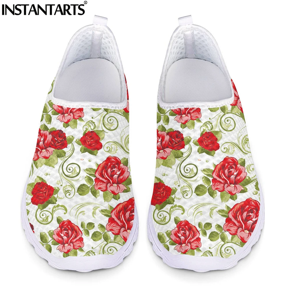 INSTANTARTS Pretty Rose Flower Printing Women Mesh Sneakers Breathable Air Flat Shoes Comfortable Slip-on Loafers for Girls 2021
INSTANTARTS Pretty Rose Flower Printing Women Mesh Sneakers Breathable Air Flat Shoes Comfortable Slip-on Loafers for Girls 2021