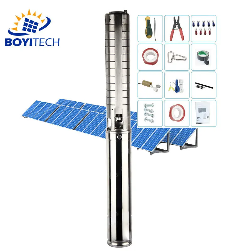 

4BYSC15/70-D72/1300 Free Shipping Solar Deep Well Water Pump 36v Dc Mini Submersible Solar Screw Water Pump For Irrigation