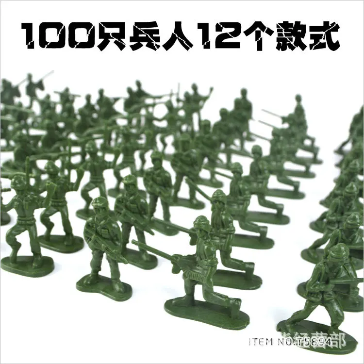 OCDAY 100pcs/Pack Military Plastic Toy Soldiers Army Men Figures 12 Poses Gift Action Figure Toys For Children New Sale
OCDAY 100pcs/Pack Military Plastic Toy Soldiers Army Men Figures 12 Poses Gift Action Figure Toys For Children New Sale