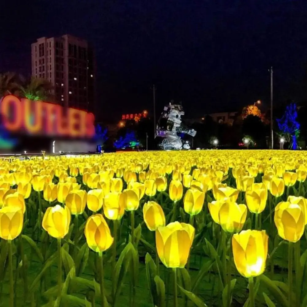 2v 70ma Tulip Shaped Solar Lamp PVC And Steel Material Park Lawn Ground Plug Lighting
2v 70ma Tulip Shaped Solar Lamp PVC And Steel Material Park Lawn Ground Plug Lighting