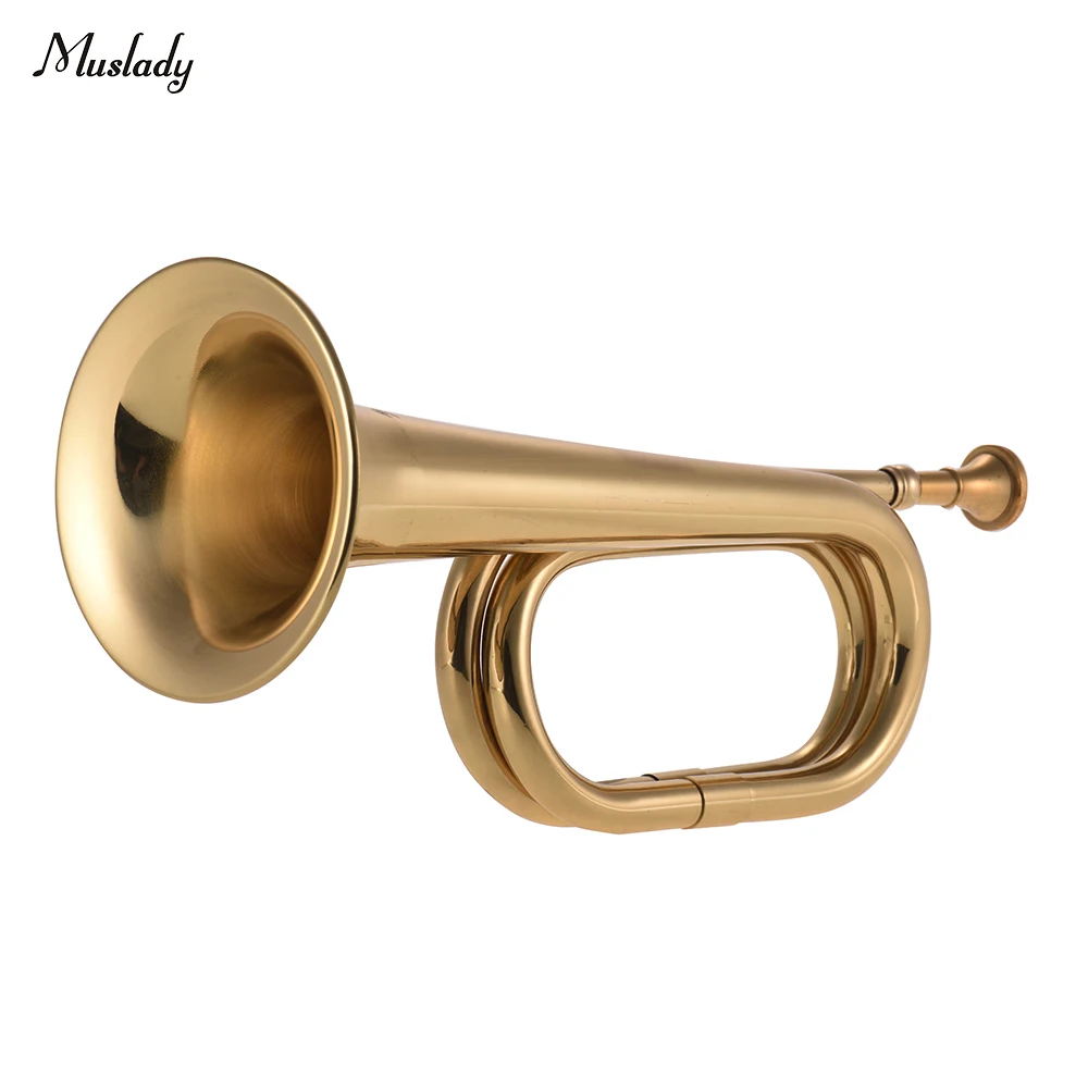 Muslady B Flat Bugle Call Trumpet Brass Cavalry Horn with Mouthpiece for School Band Cavalry Military Orchestra
Muslady B Flat Bugle Call Trumpet Brass Cavalry Horn with Mouthpiece for School Band Cavalry Military Orchestra