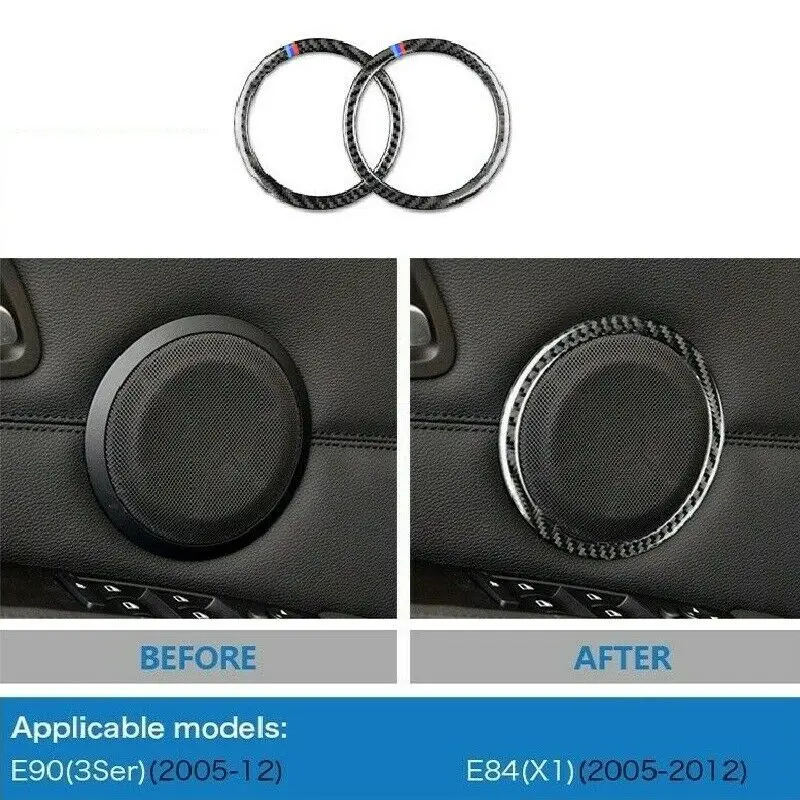 Fit For BMW E90 3 Series E84 X1 Interior Carbon Fiber Door Audio Speaker Cover Trim
Fit For BMW E90 3 Series E84 X1 Interior Carbon Fiber Door Audio Speaker Cover Trim