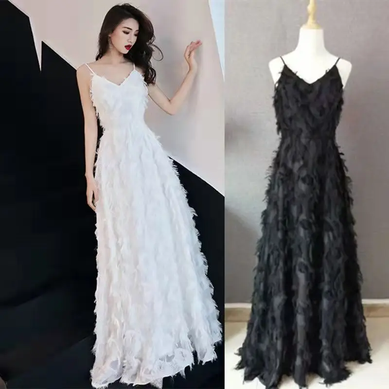 2021 Elegant Sexy Tube Top Feather Decoration White Split Bodycon Tail Party Maxi Dress Clubwears Bodysuit Femme Vestidos
2021 Elegant Sexy Tube Top Feather Decoration White Split Bodycon Tail Party Maxi Dress Clubwears Bodysuit Femme Vestidos