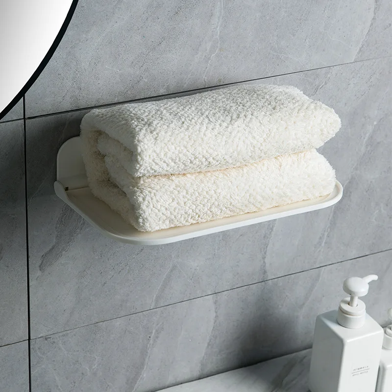 Bathroom foldable rack wall-mounted perforation-free bath towel nightgown rack simple household storage and finishing rack
Bathroom foldable rack wall-mounted perforation-free bath towel nightgown rack simple household storage and finishing rack