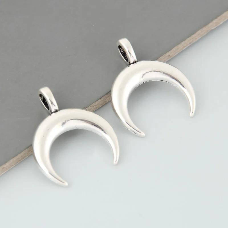 30pcs Silver Color Half Moon Charms Natural Pendant For DIY Handmade Jewelry Making Accessorie 20.5x17mm
30pcs Silver Color Half Moon Charms Natural Pendant For DIY Handmade Jewelry Making Accessorie 20.5x17mm
