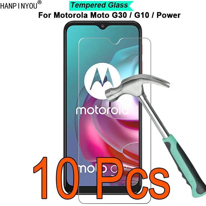 10 шт./лот для Motorola Moto G30/G10/мощность 6 5 "с уровнем твердости 9H твердость 2.5D пленка