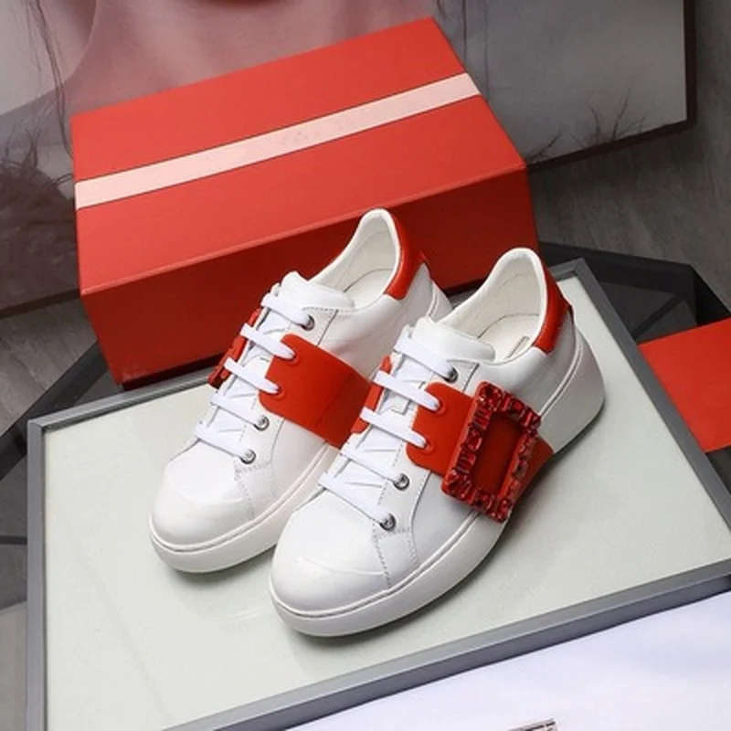 2021 Spring And Summer Diamond Buckle Single Shoe With Increased Thick-Soled White Shoes Color Matching Lace-up Casual Sneakers
2021 Spring And Summer Diamond Buckle Single Shoe With Increased Thick-Soled White Shoes Color Matching Lace-up Casual Sneakers
