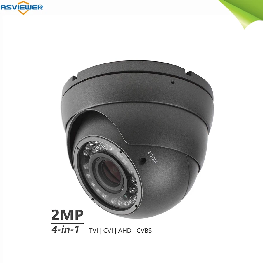 Гибридная ahd-камера sony imx cmos 1080p с поддержкой tvi/cvi/cvbs выход 2 8 ~ 12 мм антивандальная