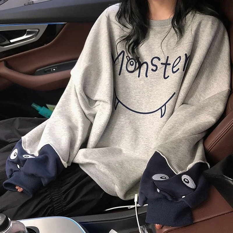 Women Kawaii Cute Cartoon Print Sweatshirt 2021 Autumn Harajuku Hoodies School Student Teen Girls Long Sleeve Pullover Tops
Women Kawaii Cute Cartoon Print Sweatshirt 2021 Autumn Harajuku Hoodies School Student Teen Girls Long Sleeve Pullover Tops