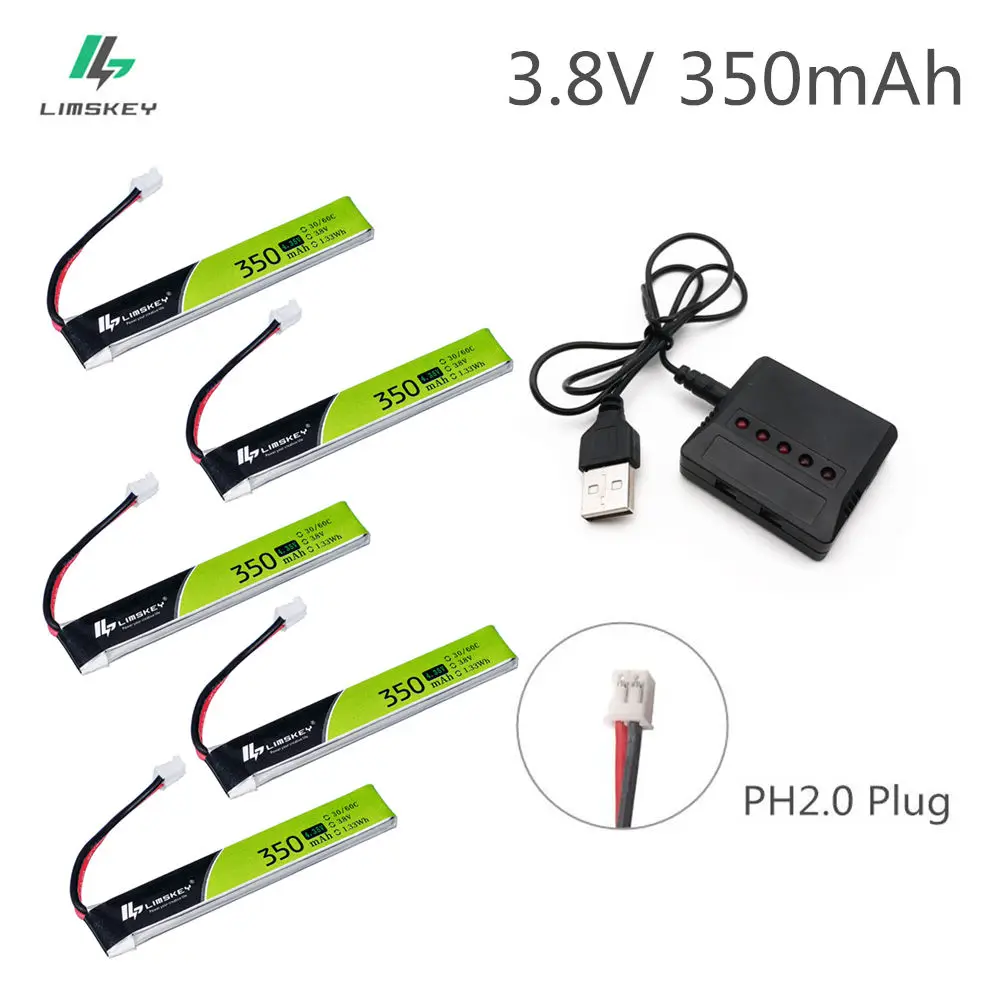 5 шт. Limskey 1S 350 мА/ч 3,8 в 30C/60C 4,35 в HV Lipo батарея PH2.0 разъем для 65S UK65 Blade индуктивность UR65 Tiny Whoop Drone
5 шт. Limskey 1S 350 мА/ч 3,8 в 30C/60C 4,35 в HV Lipo батарея PH2.0 разъем для 65S UK65 Blade индуктивность UR65 Tiny Whoop Drone