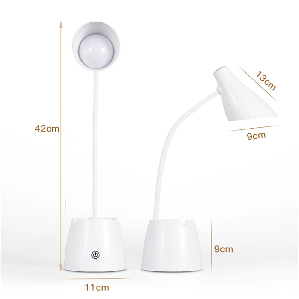 Bedside touch dimming LED desk lamp pen holder for office home USB charging night light
Bedside touch dimming LED desk lamp pen holder for office home USB charging night light