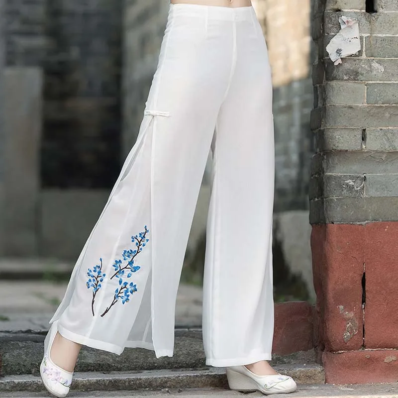 Wide Leg Pants Women Traditional Japanese Style Loose Leisure High Waisted Female Summer Long Daily Trousers Streetwear Fall 
Wide Leg Pants Women Traditional Japanese Style Loose Leisure High Waisted Female Summer Long Daily Trousers Streetwear Fall