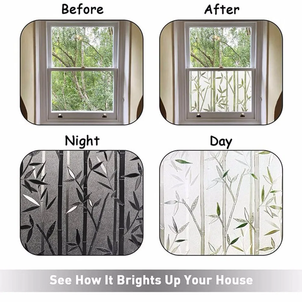45*100cm Adhesive Free Glass Film Home Furnishing Decoratio Film Sticker Privacy Bamboo Decorative Glass Film Removable Static
45*100cm Adhesive Free Glass Film Home Furnishing Decoratio Film Sticker Privacy Bamboo Decorative Glass Film Removable Static