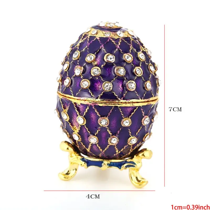 Egg Shaped Trinket Box Hinged Jewelry Ring Holder Unique Gift for Home Decor U50C
Egg Shaped Trinket Box Hinged Jewelry Ring Holder Unique Gift for Home Decor U50C