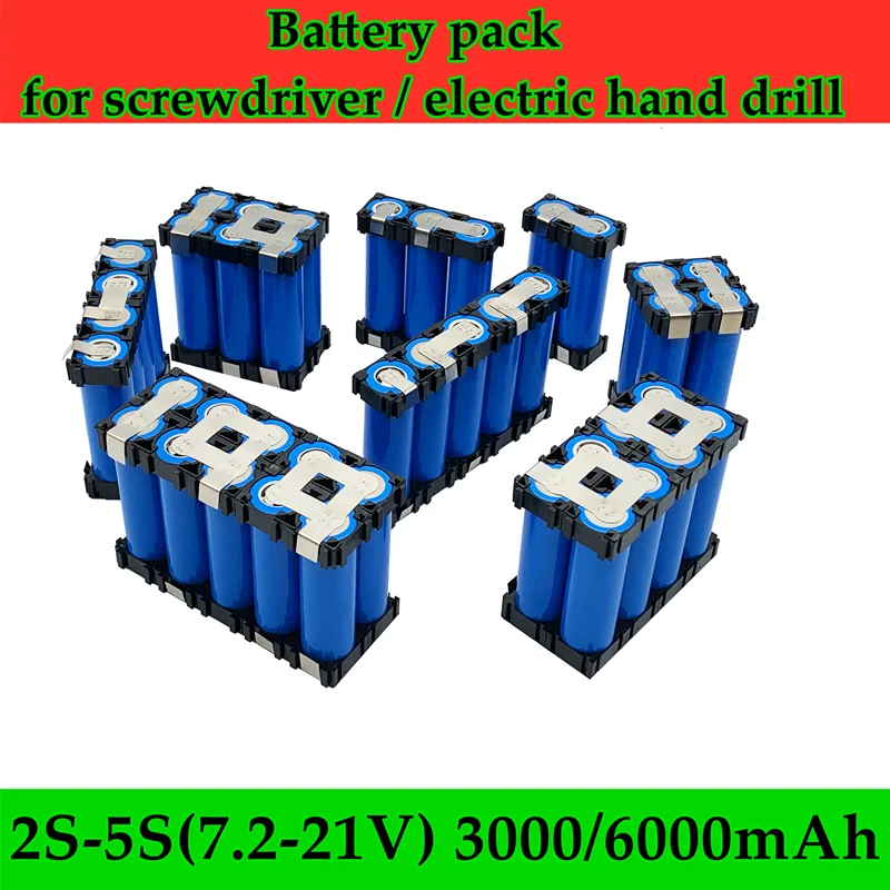 2021 new 2S 3S 5S battery pack custom 18650 battery welding 3000mAh / 6000mah battery pack 12.6V to 25.2v screw driver electrode
2021 new 2S 3S 5S battery pack custom 18650 battery welding 3000mAh / 6000mah battery pack 12.6V to 25.2v screw driver electrode