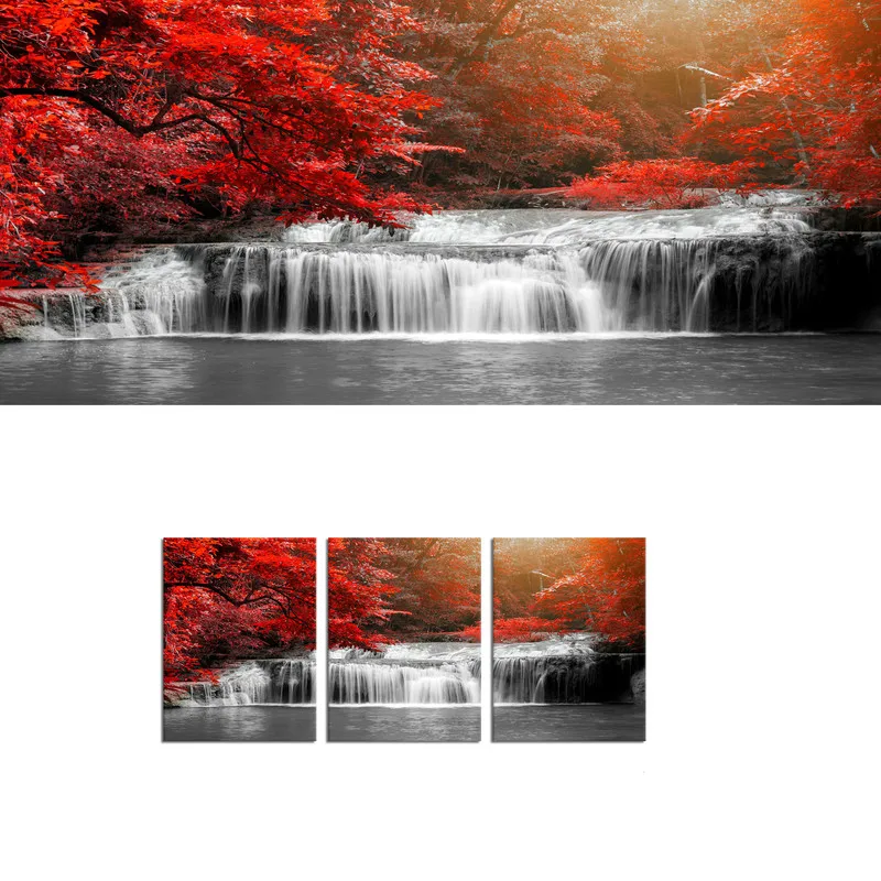 3 Pcs Canvas Posters and Prints Living Room Small River In The Red Forest Print Home Decor Poster for Room Decoration
3 Pcs Canvas Posters and Prints Living Room Small River In The Red Forest Print Home Decor Poster for Room Decoration