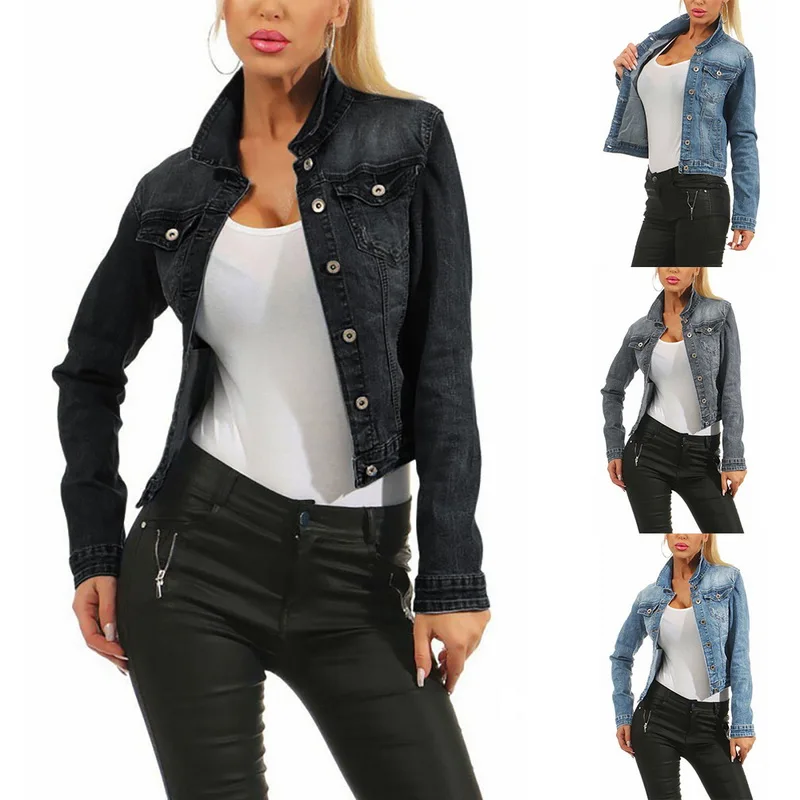 2021 New Harajuku Vintage Women Jean Jacket Casual Blue Black Denim Coat Spring Autumn
2021 New Harajuku Vintage Women Jean Jacket Casual Blue Black Denim Coat Spring Autumn