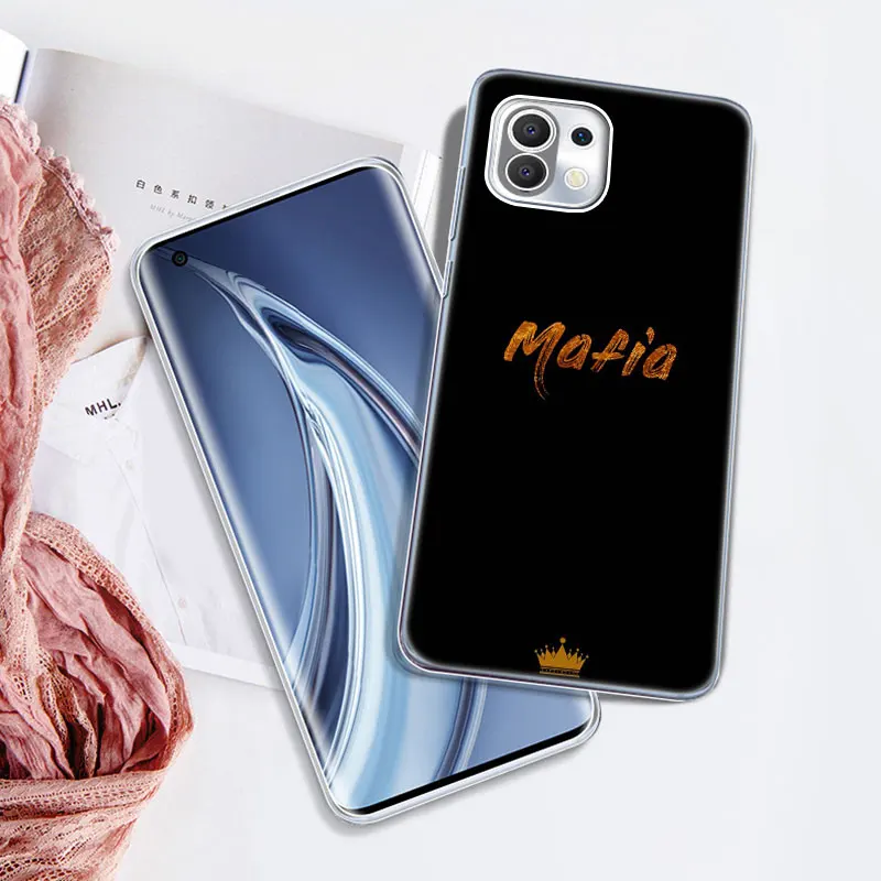 Силиконовый чехол с надписью Русский мафия для Xiaomi Mi POCO X3 GT NFC M3 F3 9T 10T Pro 11i 11T 9 9SE A1 A2