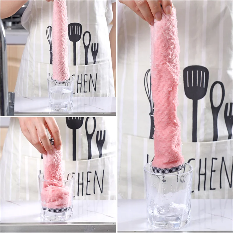 Kitchen Accessories Rag Strong Water Absorption Dish Towel Non-stick Oil Table Cleaning Cloth Absorbent Scouring Pad for Kitchen 
Kitchen Accessories Rag Strong Water Absorption Dish Towel Non-stick Oil Table Cleaning Cloth Absorbent Scouring Pad for Kitchen