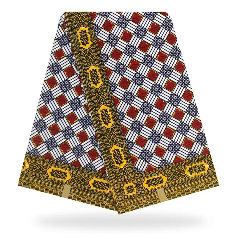 African Wax Fabric 100% cotton 6yards High Quality African Fabric Wax Print Ankara Wax For Sewing Women dress 
African Wax Fabric 100% cotton 6yards High Quality African Fabric Wax Print Ankara Wax For Sewing Women dress