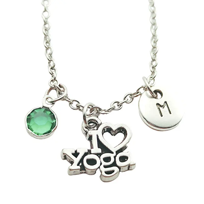 I Love Yoga Necklace Birthstone Creative Initial Letter Monogram Fashion Jewelry Women Christmas Gifts Accessories Pendants
I Love Yoga Necklace Birthstone Creative Initial Letter Monogram Fashion Jewelry Women Christmas Gifts Accessories Pendants