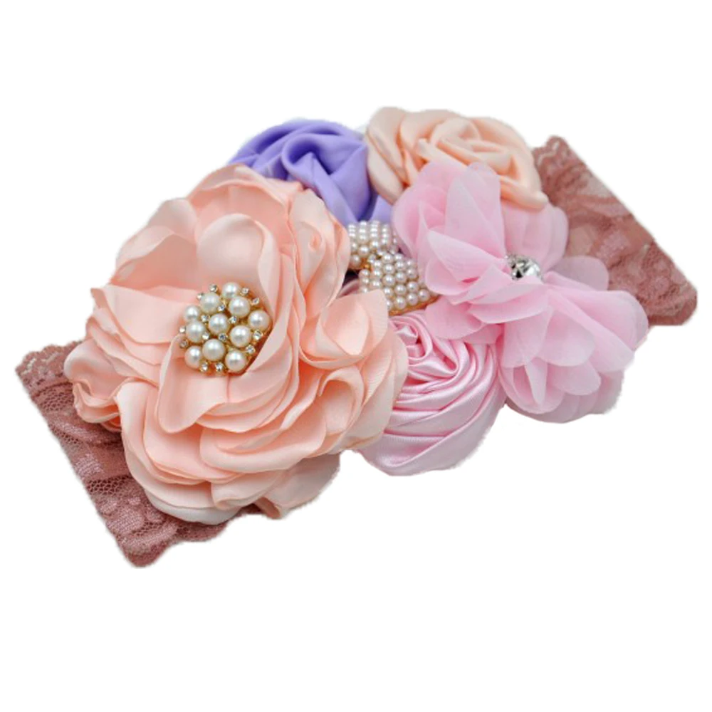 Stain Chiffon Flower Lace Hair Band Rhinestone Pearl Sweet Baby Girl Headband Newborn Photography Props Vintage Accessories
Stain Chiffon Flower Lace Hair Band Rhinestone Pearl Sweet Baby Girl Headband Newborn Photography Props Vintage Accessories