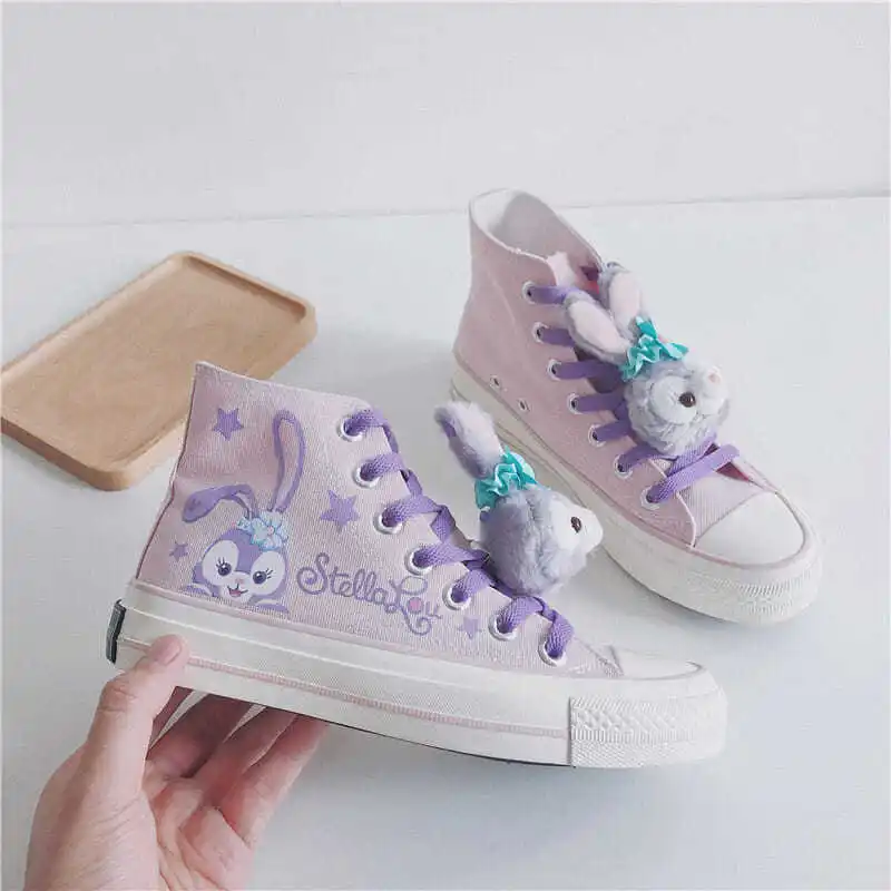 Disney Canvas Shoes Star Delu High Top Student Girls Flat All-match Pink Purple Shoes
Disney Canvas Shoes Star Delu High Top Student Girls Flat All-match Pink Purple Shoes