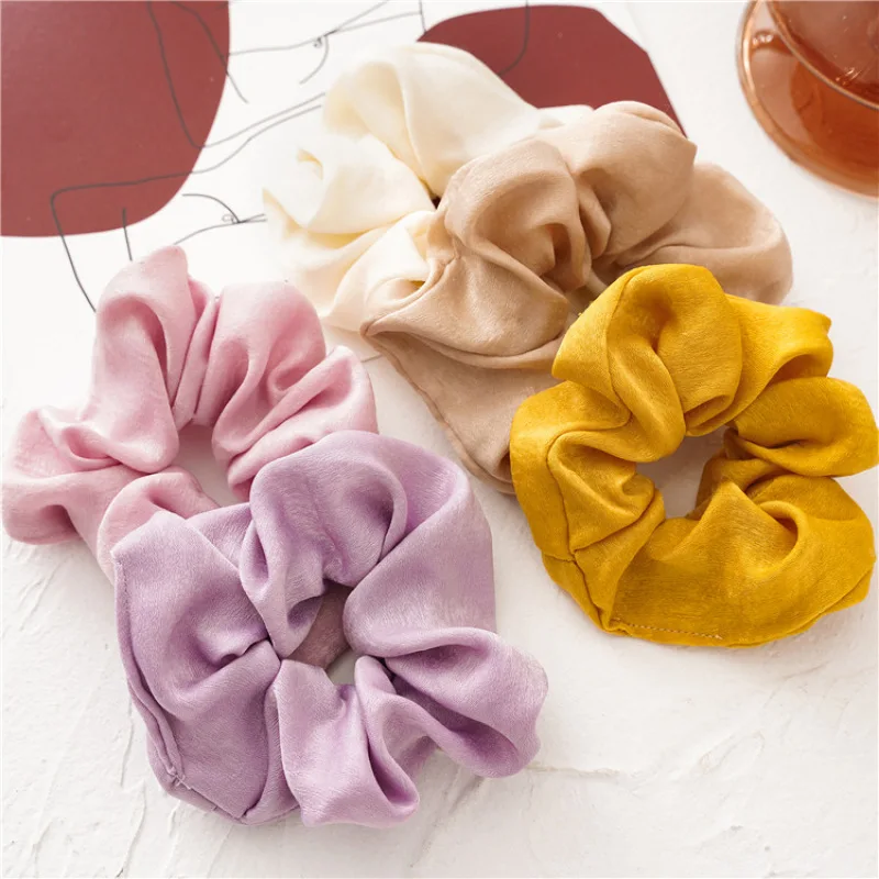 New Simple Solid Color Multicolor Large Intestine Hair Rope Satin Cloth Hair Ring Wild Girl Ponytail Fixer Hair Accessories
New Simple Solid Color Multicolor Large Intestine Hair Rope Satin Cloth Hair Ring Wild Girl Ponytail Fixer Hair Accessories