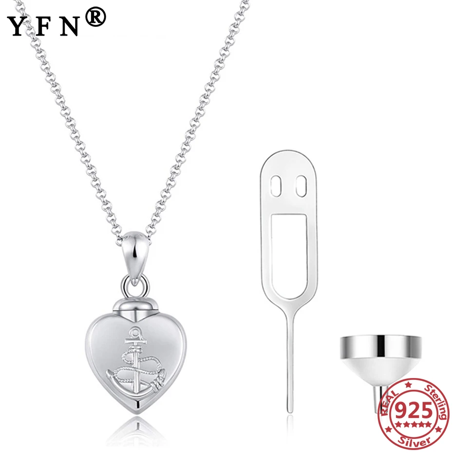 YAFEINI 925 Sterling Silver Anchor Urn Necklace for Ashes Memorial Urn Pendant Necklace Pet Ash Casket Cremation Pendant Jewelry
YAFEINI 925 Sterling Silver Anchor Urn Necklace for Ashes Memorial Urn Pendant Necklace Pet Ash Casket Cremation Pendant Jewelry