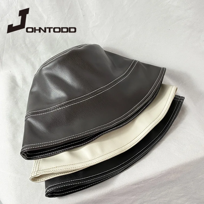 Fashion PU bucket hat leather fishing hat foldable mountaineering hat hip hop street shooting waterproof Panama men and women
Fashion PU bucket hat leather fishing hat foldable mountaineering hat hip hop street shooting waterproof Panama men and women