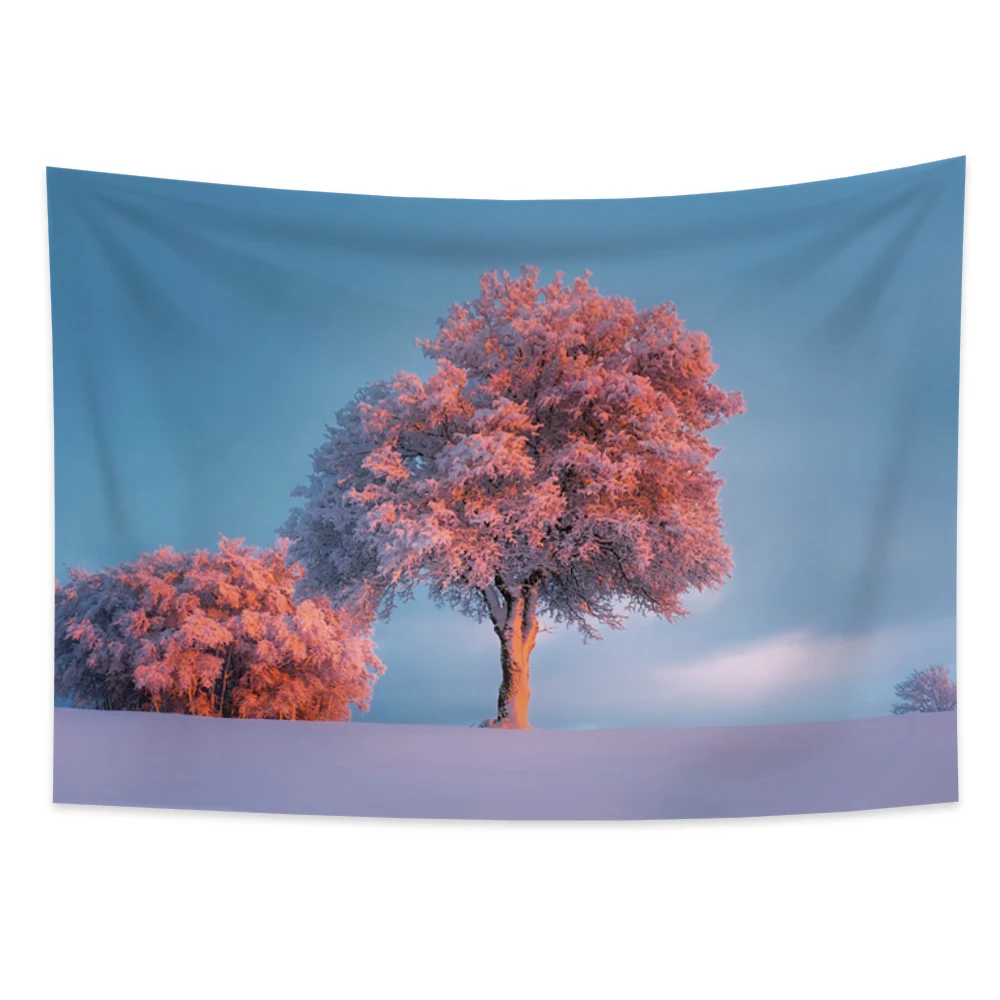 Winter Landscape Wall Tapestry Hanging Fabric Blanket Painting Forest Landscape Tapestry Pattern Art Large Tapiz Room Decor
Winter Landscape Wall Tapestry Hanging Fabric Blanket Painting Forest Landscape Tapestry Pattern Art Large Tapiz Room Decor