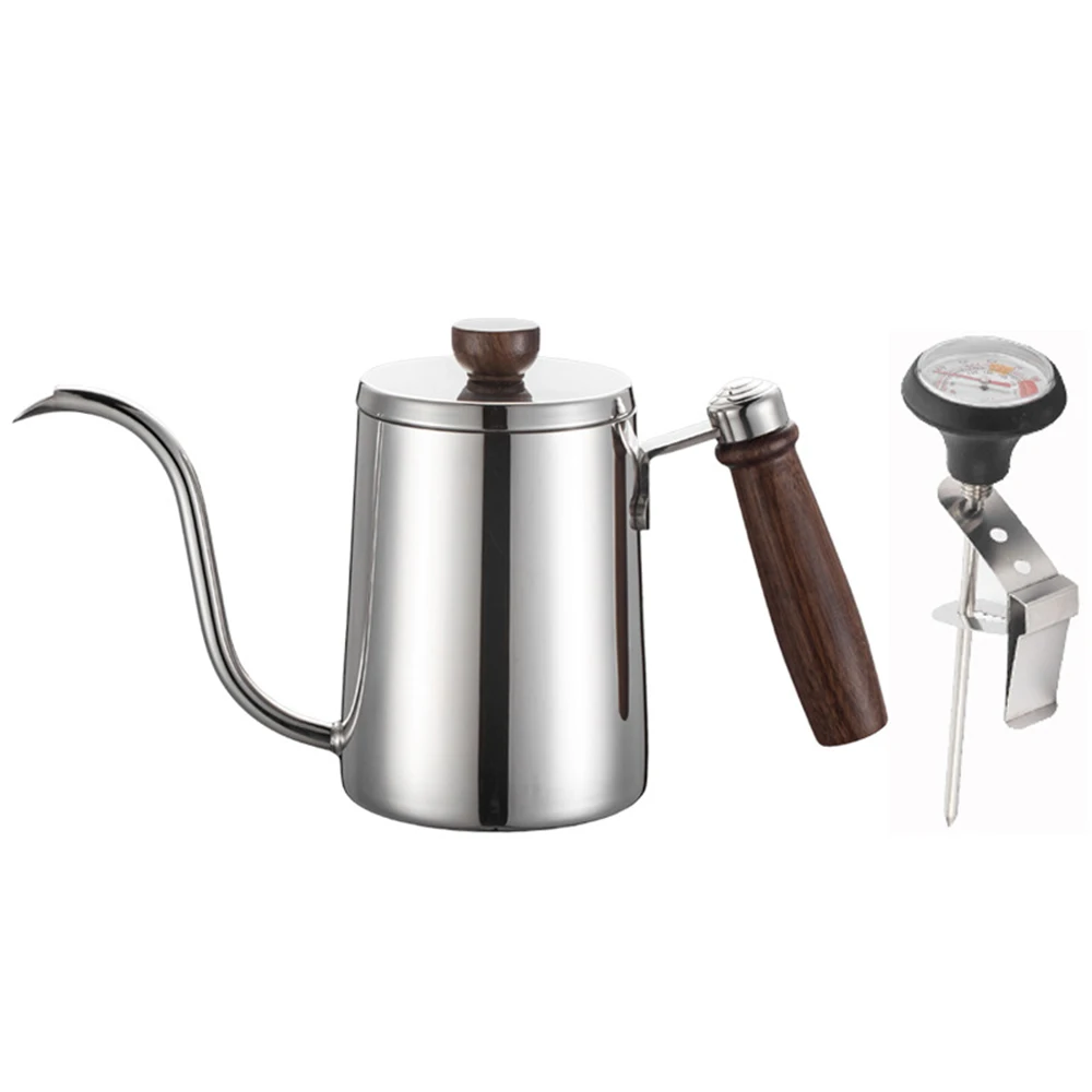Stainless steel manual coffee pot wooden handle gooseneck coffee pot with cover drip coffee pot for kitchen hot kettle
Stainless steel manual coffee pot wooden handle gooseneck coffee pot with cover drip coffee pot for kitchen hot kettle