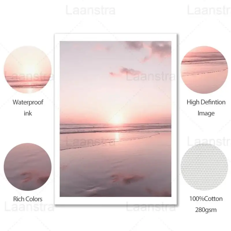 Pink Sunset Sunrise Seascape Canvas Painting Wall Art Beach Sky Decor Poster HD Print Deco Painting Home Decoration Living Room
Pink Sunset Sunrise Seascape Canvas Painting Wall Art Beach Sky Decor Poster HD Print Deco Painting Home Decoration Living Room