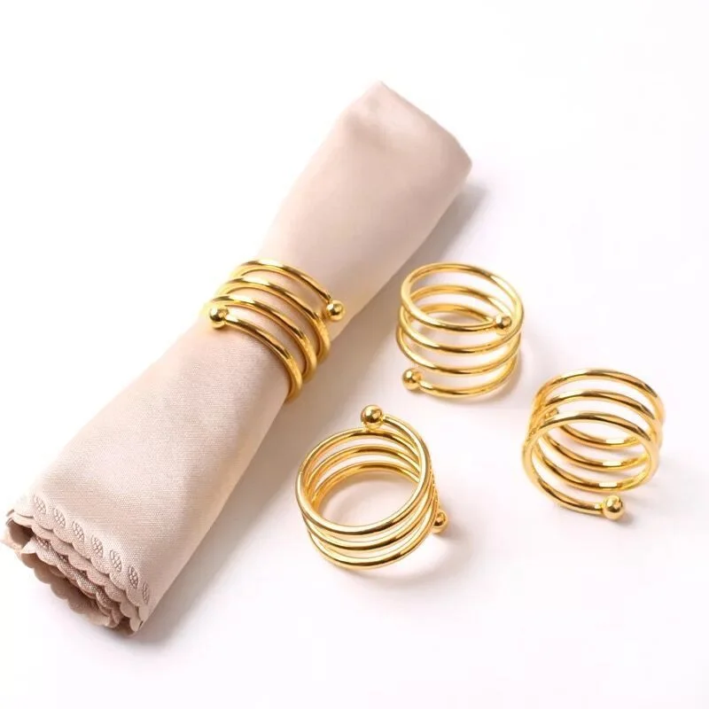 

6Pcs Spring Napkin Ring West Dinner Towel Buckle Holder Birthday Party Wedding Celebrations Table Serviette Tableware Decoration